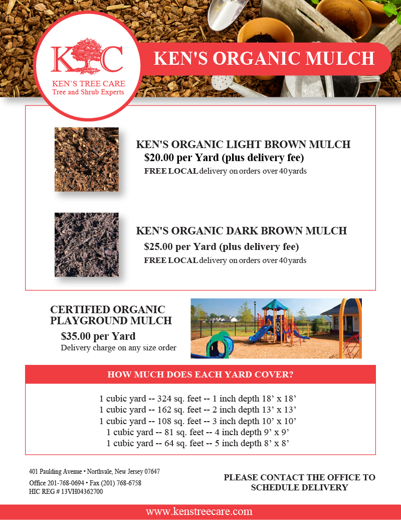 Ken’s Organic Hardwood Mulch Tree Service and Shrub Experts